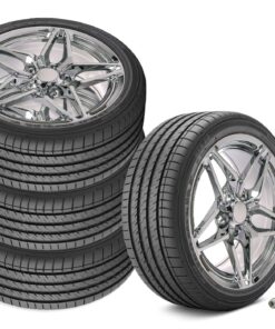 645525 1997-2000 C7 ZR1 Style Staggered Fitment Wheel & Band Set Chrome
