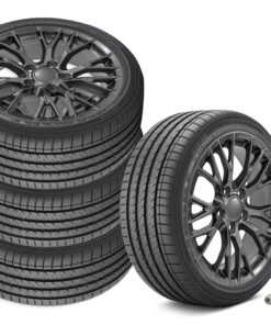 646706 2005-2013 C7 Z06 stijl Staggered wiel & band set Gunmetal Grey