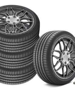 646711 2005-2013 C8 Spider stijl Staggered wiel & band set Gunmetal W/ Machined Lip