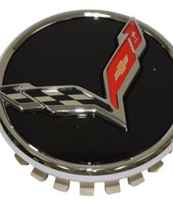 647160 14-19 Wheel Center Cap Black w/Chrome Trim Logo