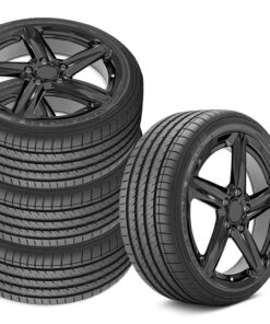 647303 14-19 C8 Z06 Wheel & Tire Kit Gloss Black