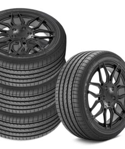 647305 14-19 C8 Spider Wheel & Tire Kit Satin Black