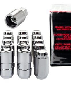 648162 2020-2024 C8 Corvette McGard Chrome Cone stoel Lock & Lug Nut set