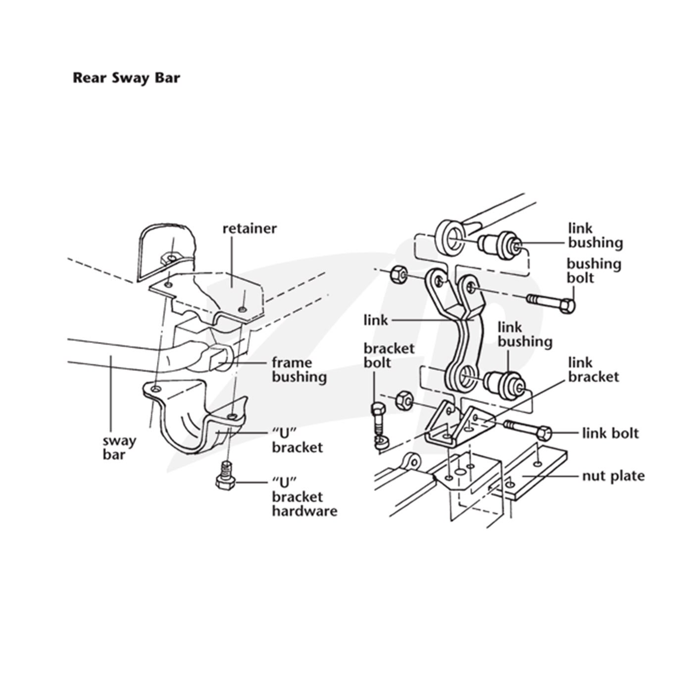 582306 65-67 396/427 Stabilisatorstang achter - Afbeelding 2