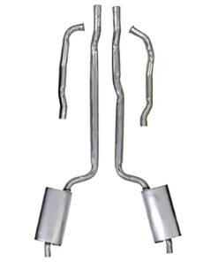 322636 64-65 327 Hiperf of handmatig 2 1/2 inch gelast uitlaatsysteem