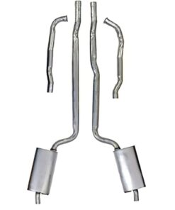 322640 66-67 327 Handmatig 2-2 1/2 inch gelast uitlaatsysteem