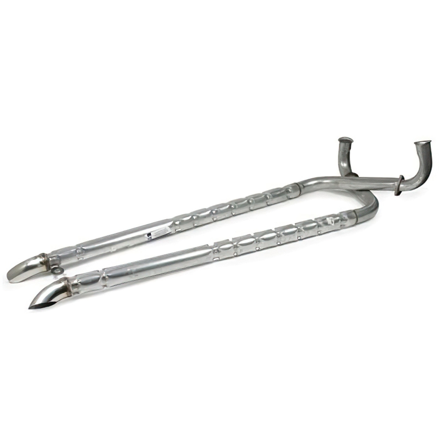 322128 63-65 327 2 1/2 inch zij-uitlaatdempers (gealuminiseerd met origineel geluid) - Afbeelding 4