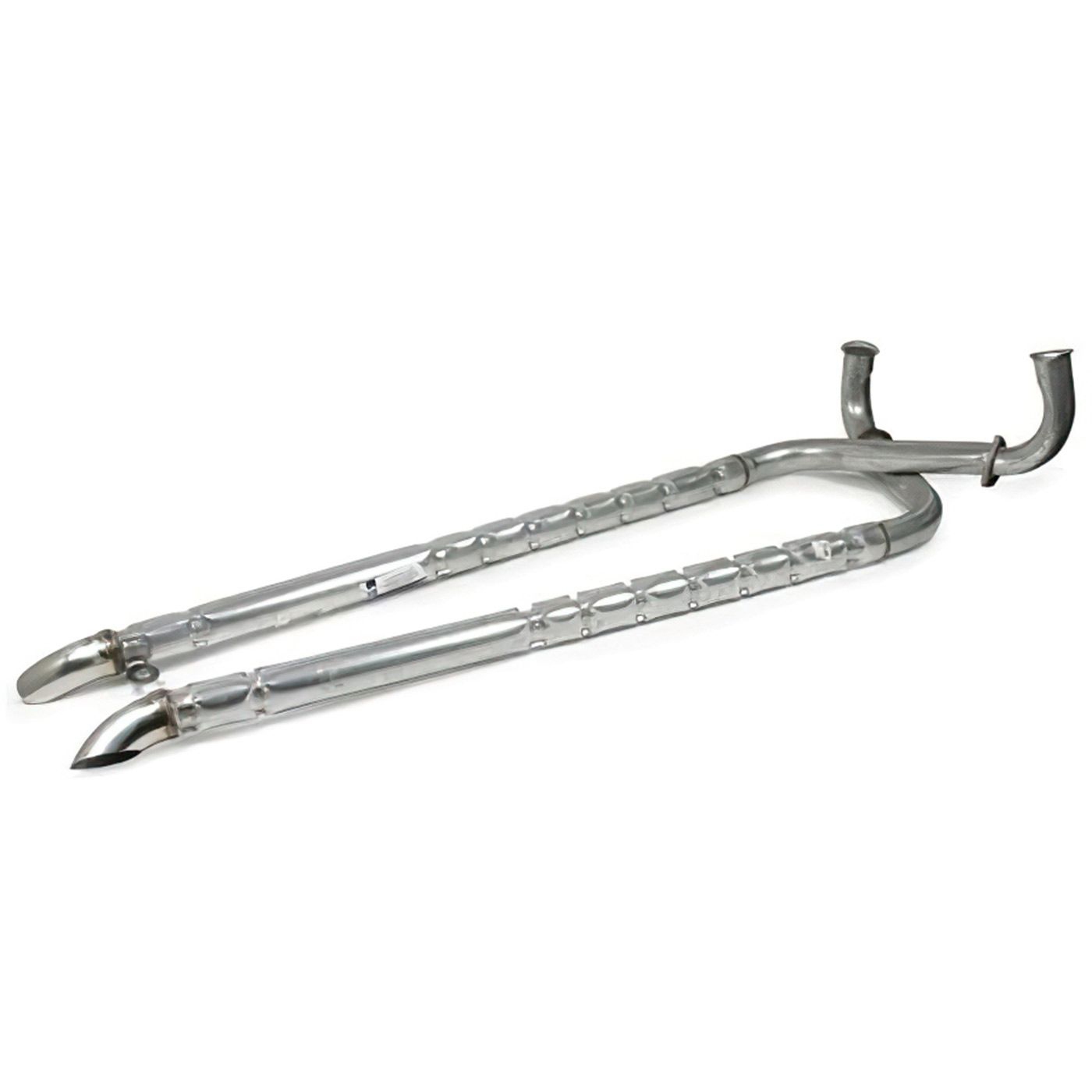 322224 65-67 396/427 zij-uitlaatdempers - gealuminiseerd (klembaar ontwerp)