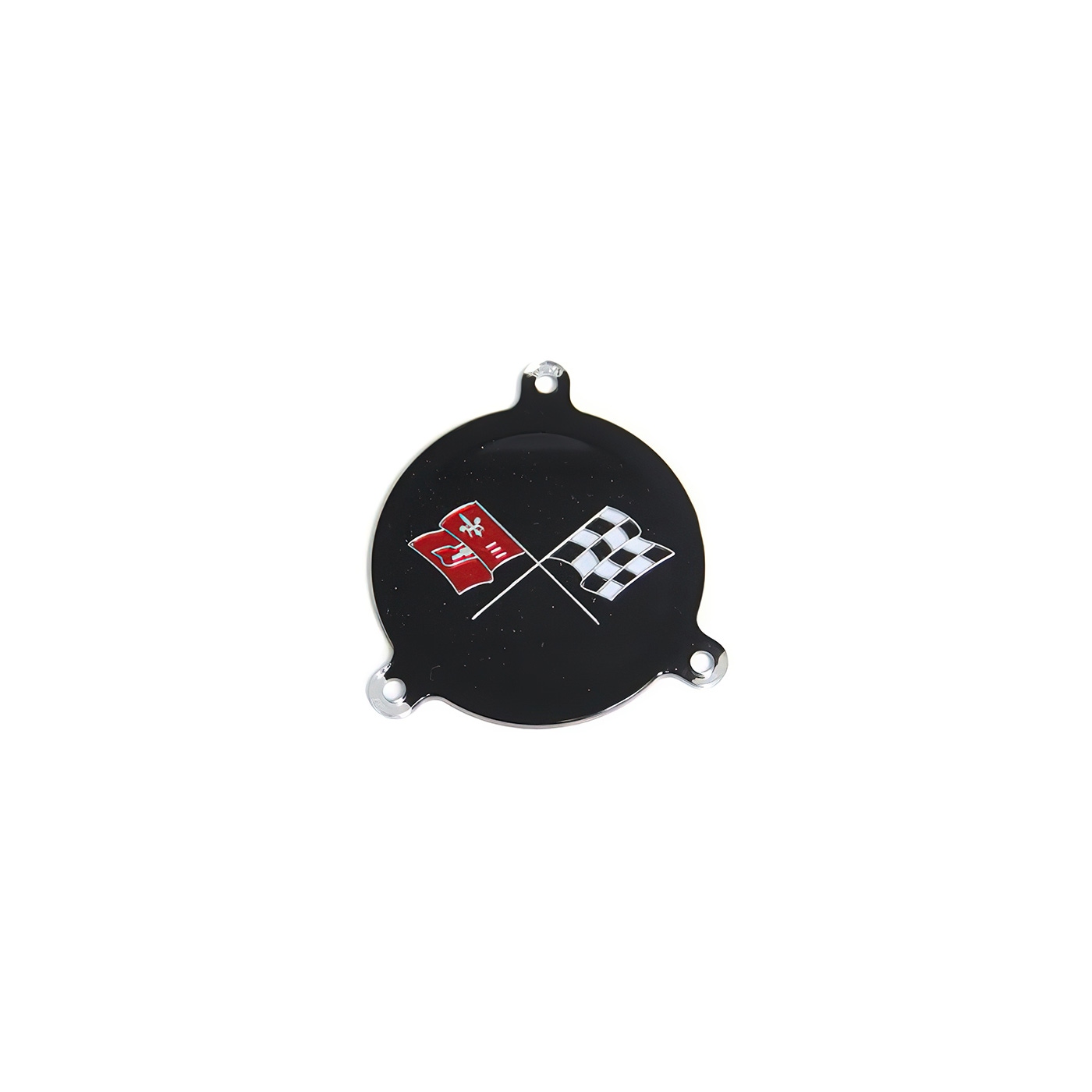 642214 65-66 Hubcap Spinner Emblem Insert (White Upper Corner)