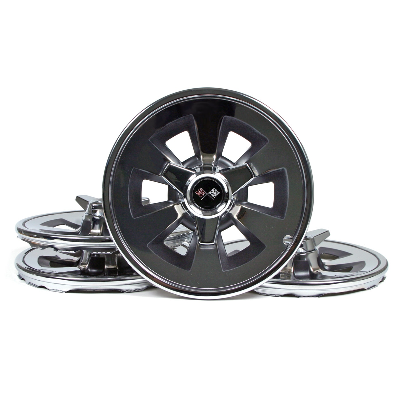 642029 65 Hubcap Set w/Spinners