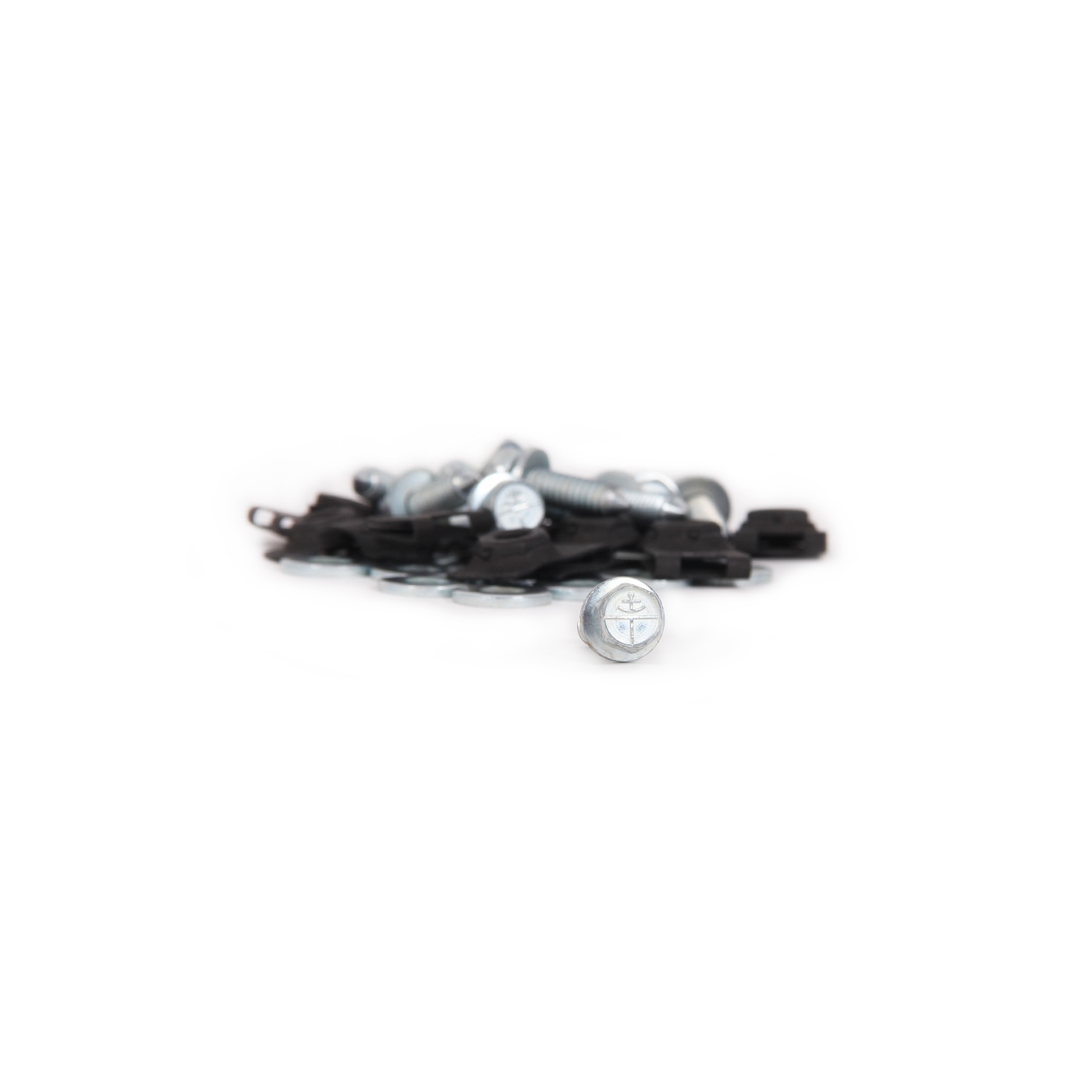 252101 63-67 Dash Panel to Windshield Frame Mounting Bolt & U-Nut Set - Afbeelding 2