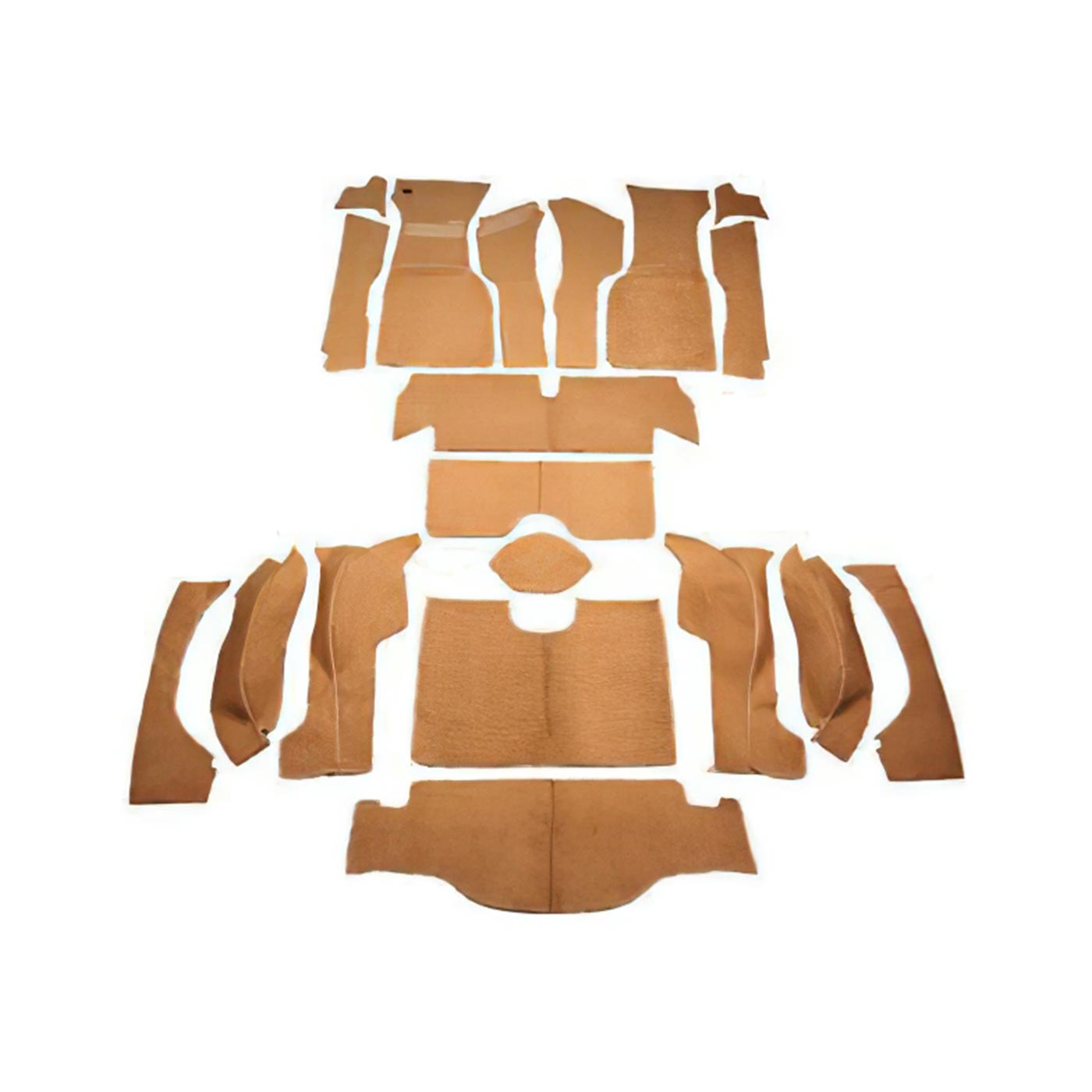 132144-14 64 Conv volledige tapijtset (polyback) - I-584.20
