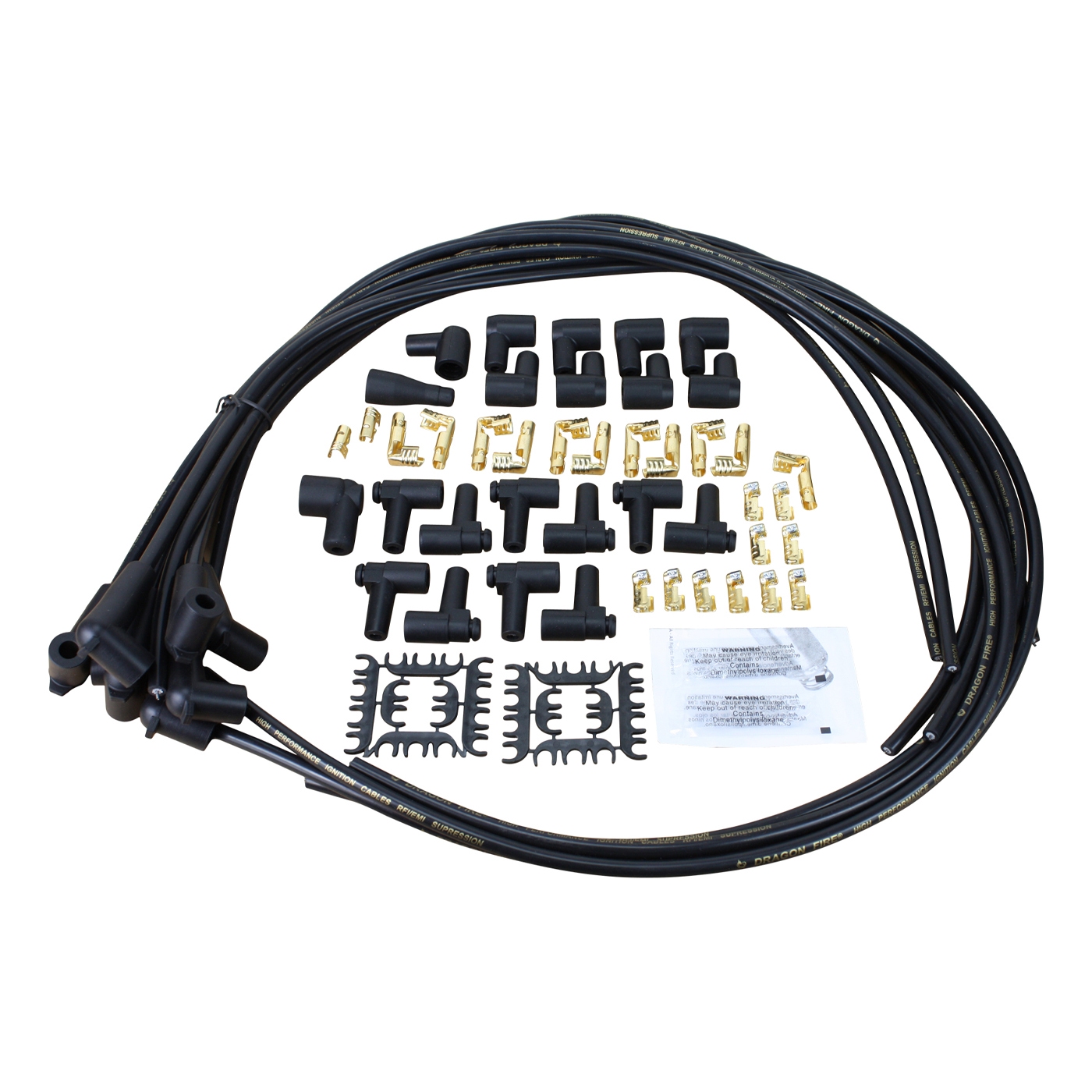 271063-03 56-91 Dragon Fire Sport bougiekabelset met 90 laarzen - M-4304.RD