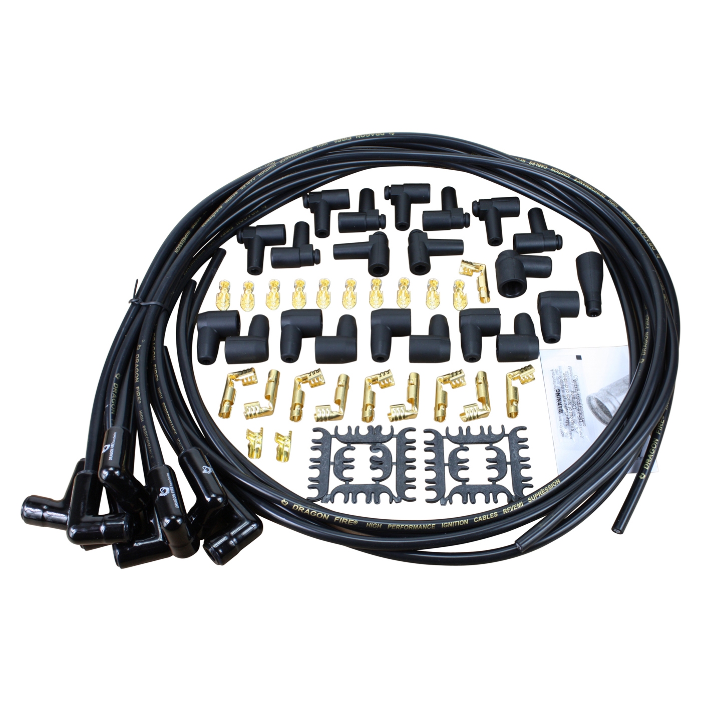 271082 56-91 Dragon Fire Sport 8.5mm Spark Plug Wire Set w/90 Ceramic Boots