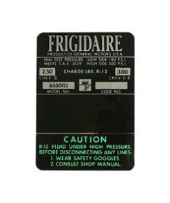 262126 66 Frigidaire-sticker AC-compressor