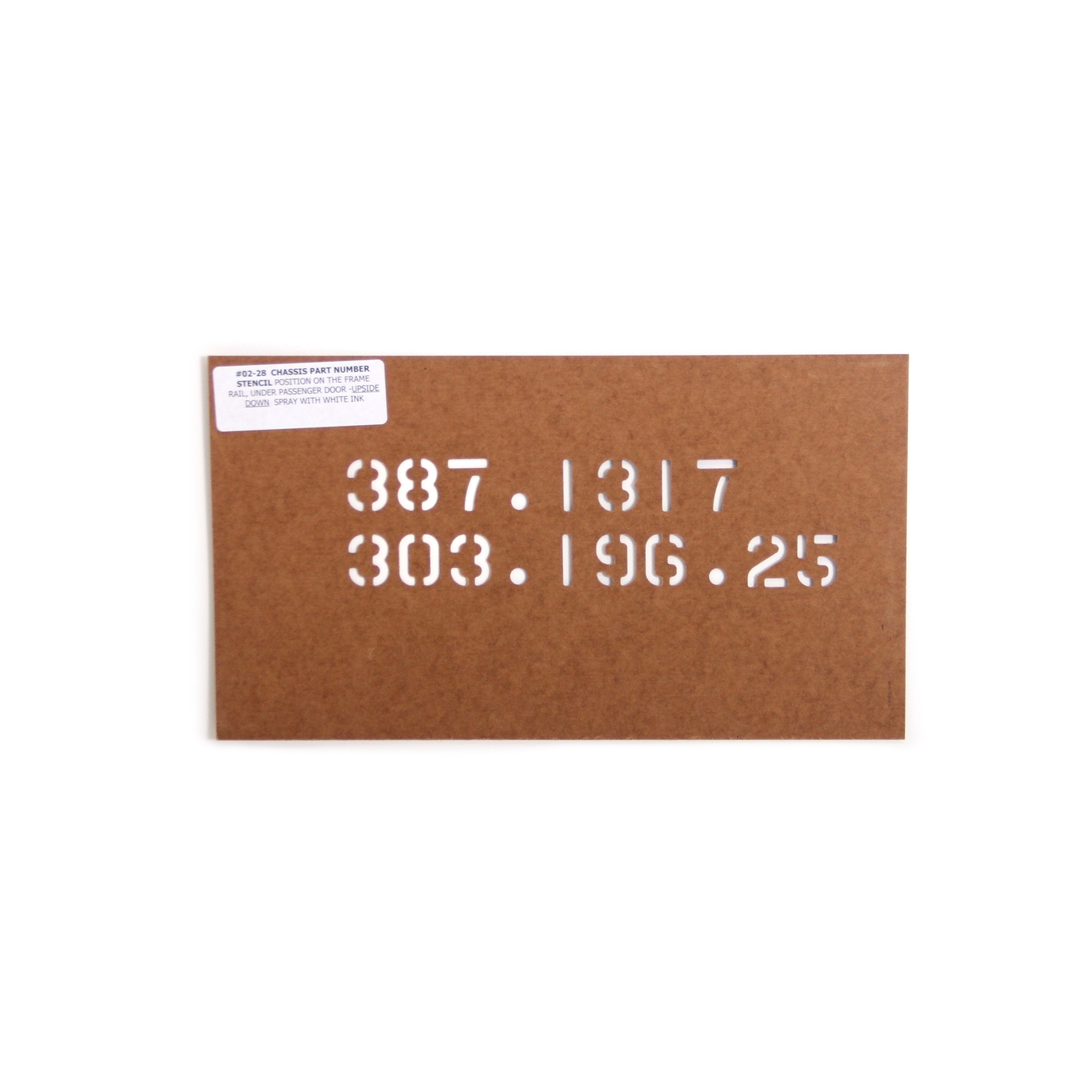 182098 66E Chassis Part Number Stencil (Info Needed)
