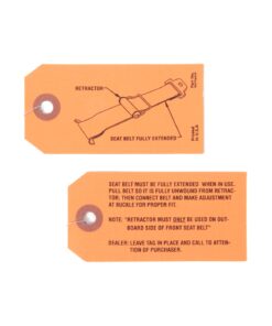 262655 65-66 Installatietags voor veiligheidsgordeloprolmechanisme