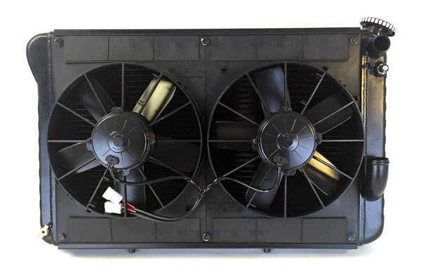 242148 66-67 327 met 4-versnellingsbak LS Conversion Direct Fit aluminium radiateur en ventilatorcombinatie (427-stijl) - RA-268.NL