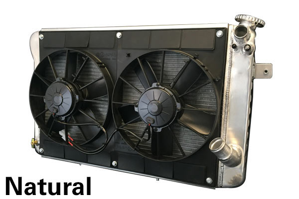 242148 66-67 327 met 4-versnellingsbak LS Conversion Direct Fit aluminium radiateur en ventilatorcombinatie (427-stijl) - RA-268.NL - Afbeelding 3