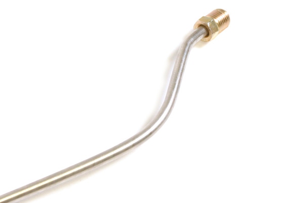 192180 63-64 STD & Power, 65 STD Front to Rear Brake Line (Stainless) - Afbeelding 2