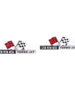 292115 65 396 Turbo Jet zij-emblemen (donkerrode vlaggen)
