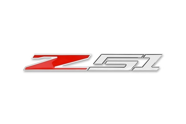 296137 Z51 Billet aluminium Chrome Plated Badge / Emblem - 6"